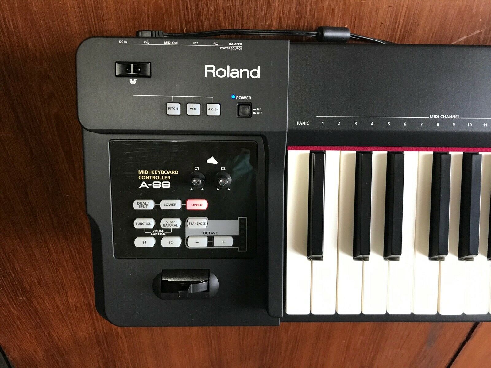 Roland A-88 88-key MIDI Keyboard Controller with Hammer-action Keys D-BEAM - Fresh Stock Dated December 2025