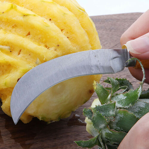 1Pcs Stainless Steel Fruit Knife Fast Pineapple Peeling Machete Kitchen Gadget - Fresh Stock Dated January 2026