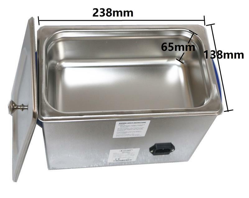 2.2L  Ultrasonic Cleaner with Degas Sweep for glasses jewelry CD parts - Fresh Stock Dated December 2025