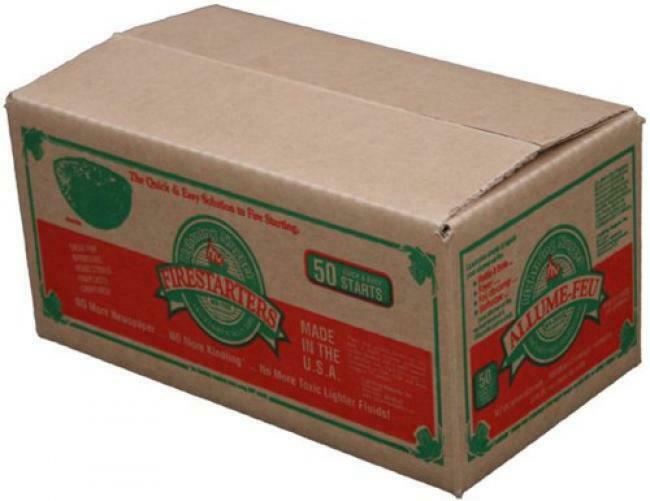 Lightning Nuggets 50 Fire Starters for Grills Campfires Fire Pits - Non-Toxic - Fresh Stock Dated January 2026