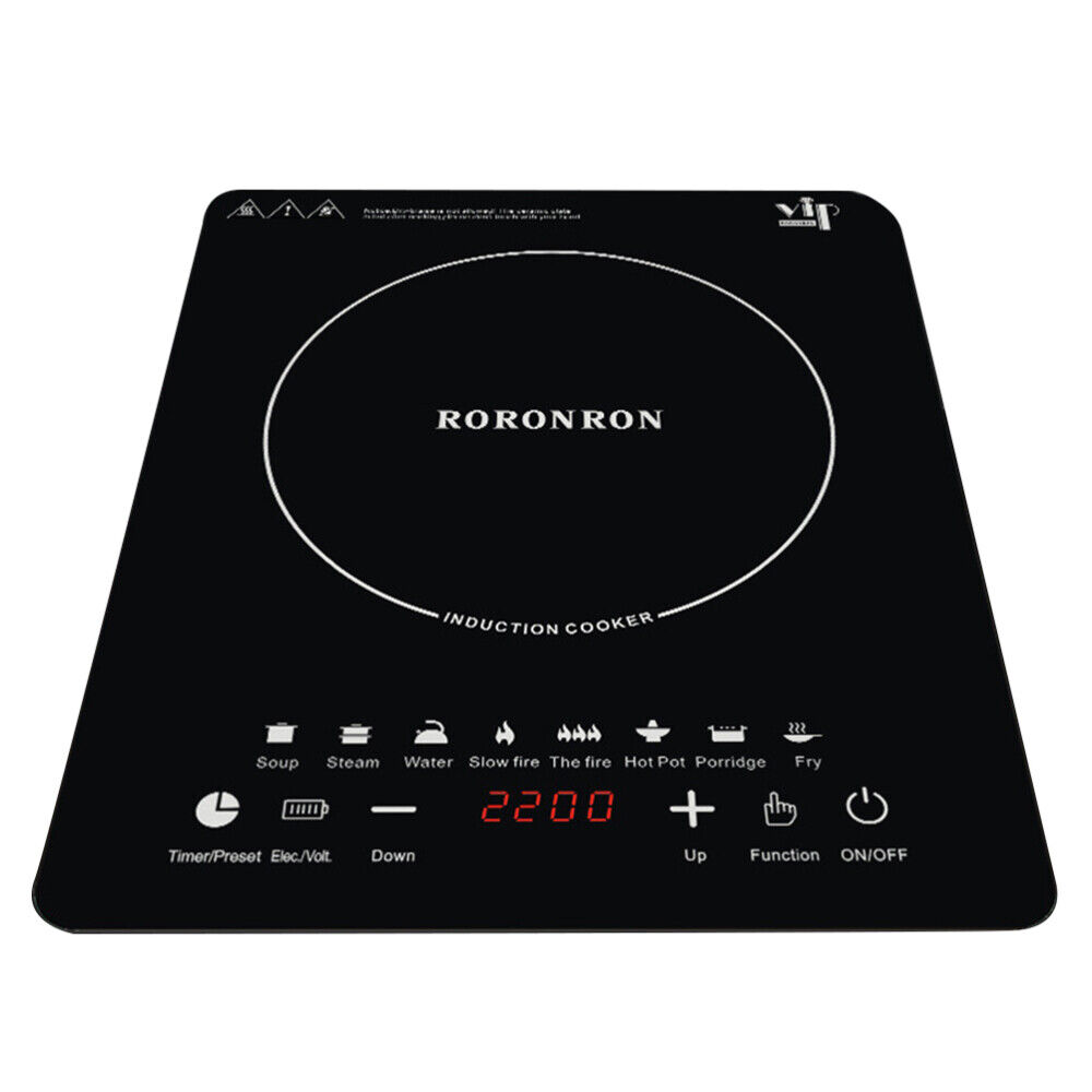 2200W Portable Digital Electric Induction Cooktop Countertop Stove Burner Cooker - Fresh Stock Dated February 2026