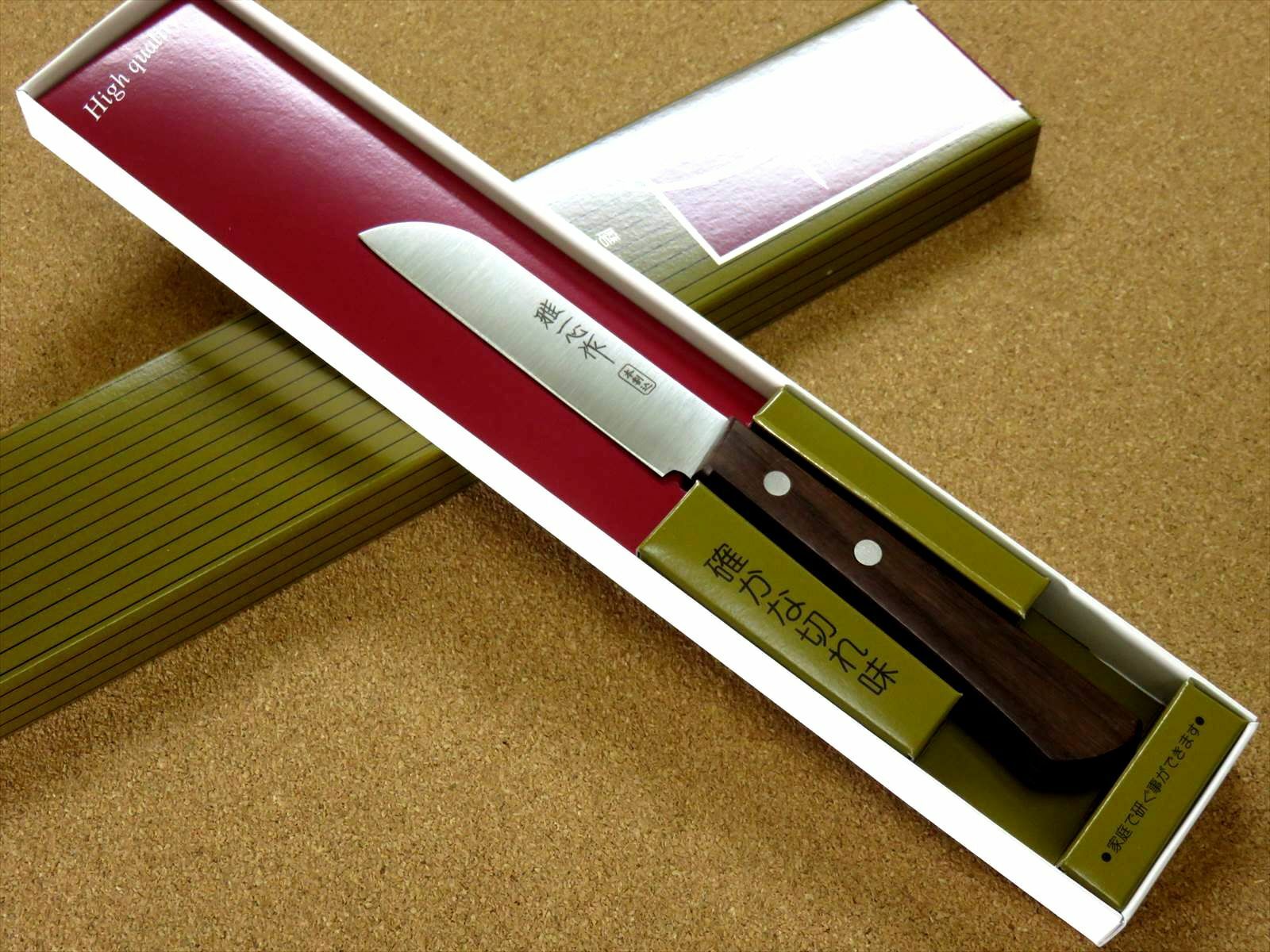 Japanese Miyabi Isshin Kitchen Fruit Paring Knife 3.5 inch 3 Layers SEKI JAPAN - Fresh Stock Dated February 2026