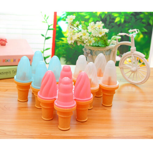 Silicone Ice-cream Cone Mold Chocolate Mould Sweet Popsicle Molds pink - Fresh Stock Dated February 2026