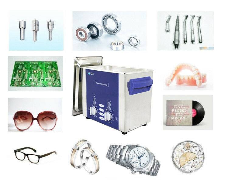 2.2L  Ultrasonic Cleaner with Degas Sweep for glasses jewelry CD parts - Fresh Stock Dated December 2025