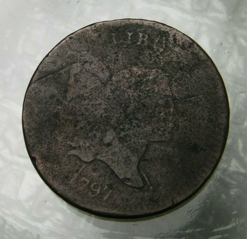 1797 Liberty Cap Half Cent Plain Edge Circulated - Fresh Stock Dated December 2025