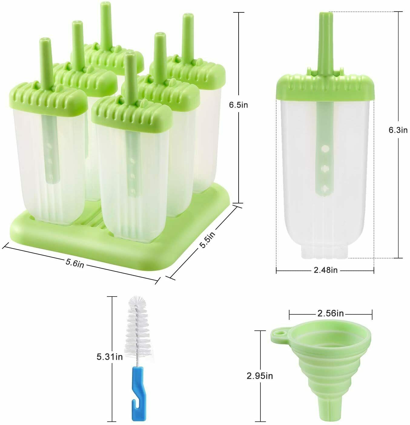 Moldes De Silicona Reutilizable Para Helados Paletas Hacer Helado Molde Maquina - Fresh Stock Dated February 2026