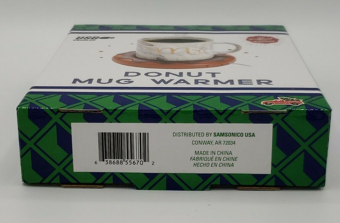 Samsonico USB Enabled Donut Mug Warmer Brand New - Fresh Stock Dated February 2026