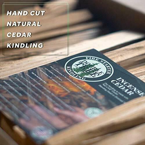 Fire Starter Kindling - 100% All-Natural Incense-Cedar Medium 1/2 cubic ft - Fresh Stock Dated January 2026