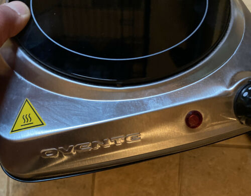 Ovente Electric Burner 7 Inch Single Hot Plate Compact Cooktop BGI101S - Fresh Stock Dated February 2026