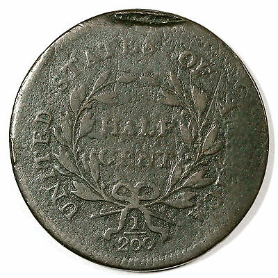 1795 C-6a R-2 Liberty Cap Half Cent Coin 1/2c Ex; Davy - Fresh Stock Dated December 2025