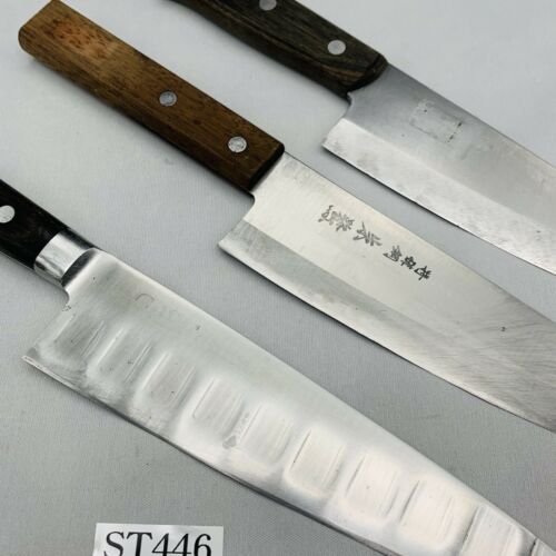 Damaged Lot of three Japanese Chef's Kitchen Knives  From Japan ST446 - Fresh Stock Dated January 2026