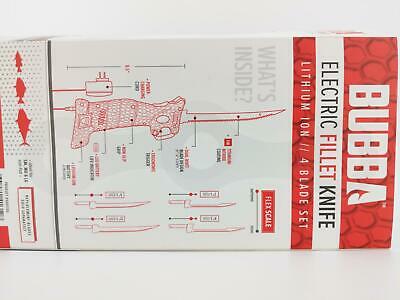 Bubba Fishing Li-Ion Cordless Electric Fillet Knife Fish Non-Slip Grip Handle - Fresh Stock Dated January 2026