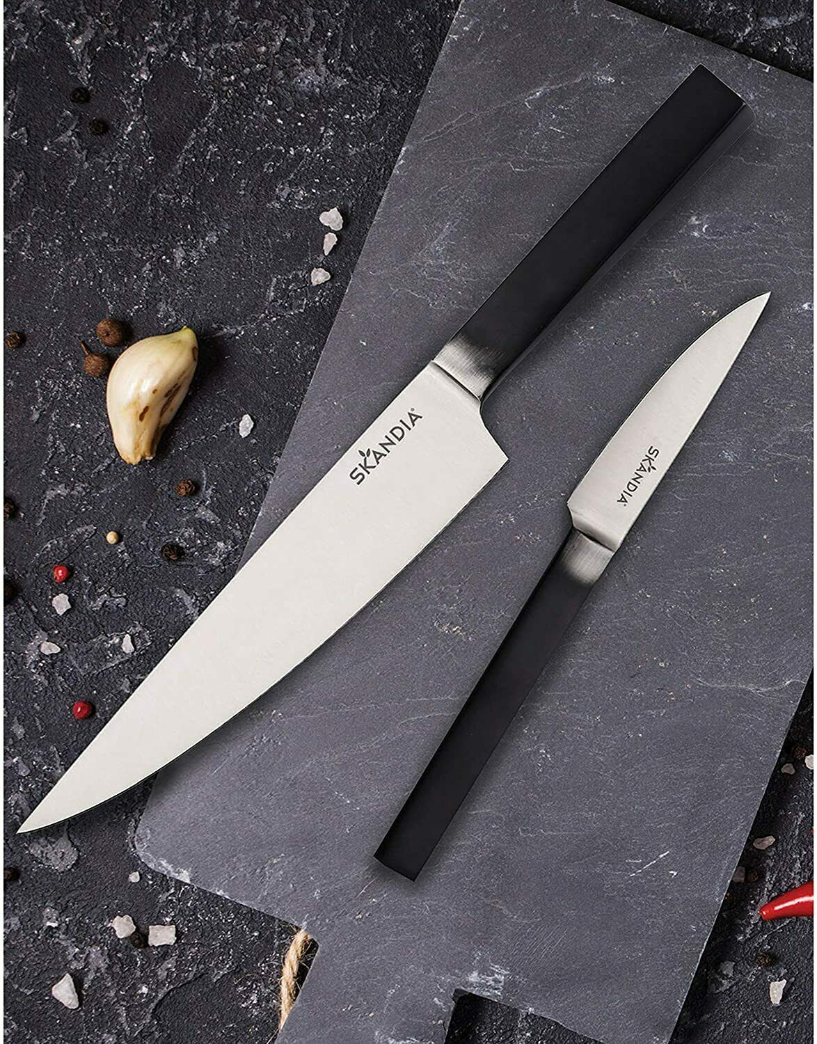 NIB Hampton Forge Skandia Iceland 6 Piece Knife Block Set SHIPS FREE - Fresh Stock Dated February 2026