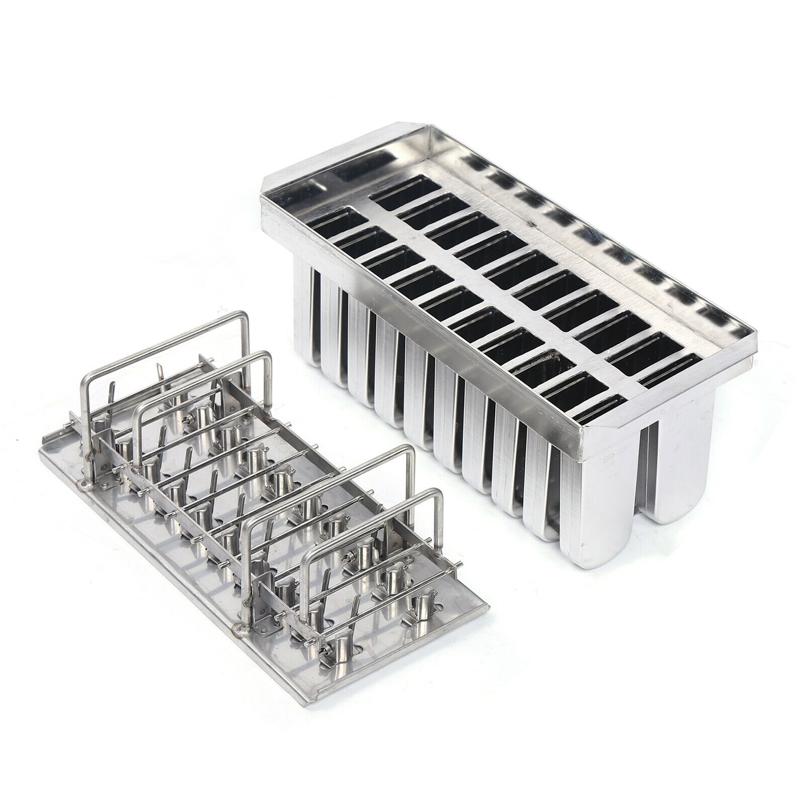 20pcs Stainless Steel Frozen Ice Cream Juice Pop Ice Maker Popsicle Pop Mold US - Fresh Stock Dated January 2026