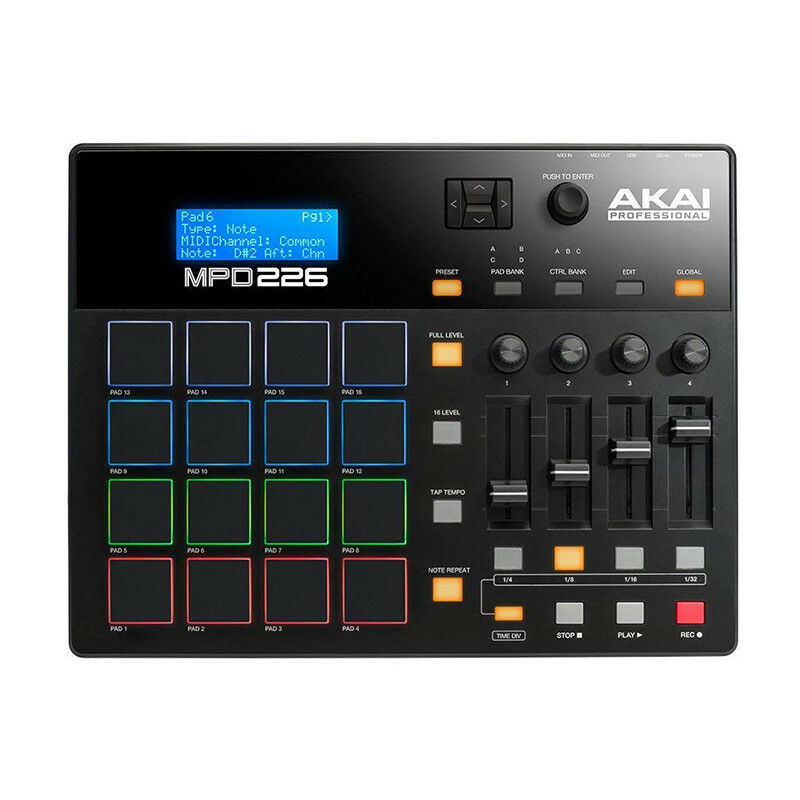 AKAI MPD226 Feature-Packed Highly Playable Pad Controller 100% Genuine - Fresh Stock Dated December 2025