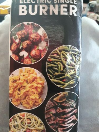 Portable Single Electric Burner Hot Plate Stove Dorm RV Travel Cook Countertop - Fresh Stock Dated February 2026