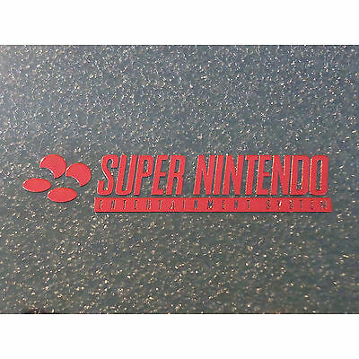 Super Nintendo SNES Label / Aufkleber / Sticker / Badge / Logo 46mm x 9mm [244b] - Fresh Stock Dated December 2025