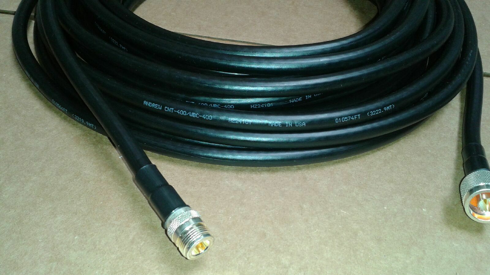 US  MADE  LMR-400  N  Male to  N Female    25 FT  Antenna Coax  Cable - Fresh Stock Dated December 2025