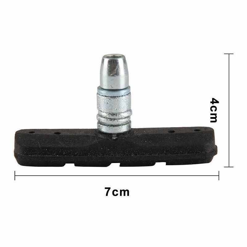 2PCS Bicycle Brake Pads Shoes  VBrake MTB Cycling 70mm V-brake For Mountain Bike - Fresh Stock Dated December 2025