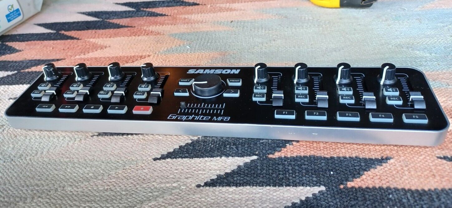 Samson Graphite MF8 USB Midi Controller DAW Control - Fresh Stock Dated December 2025