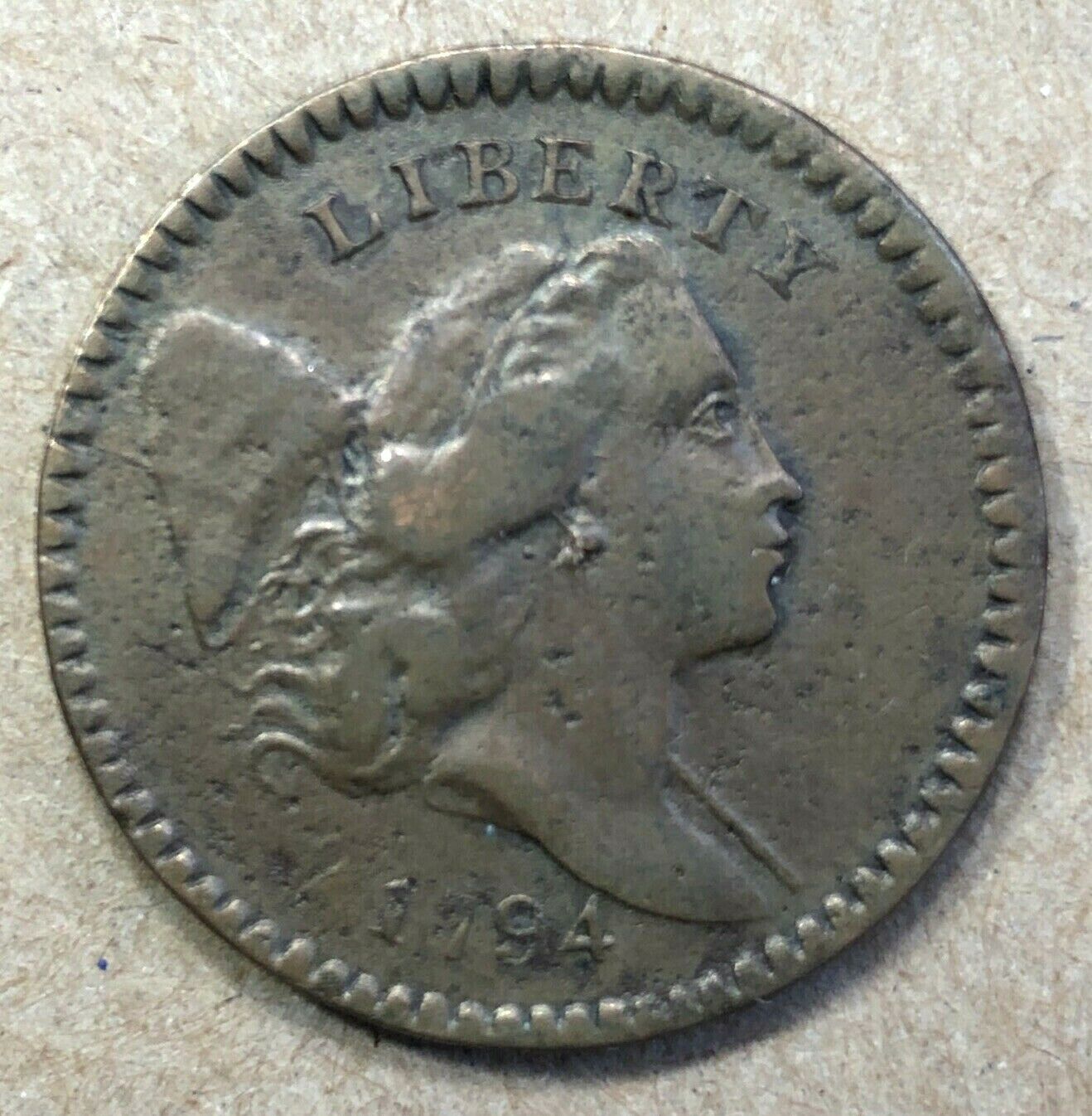 1794 Half Cent High Relief Head C9 R2 XF Detail - Fresh Stock Dated December 2025