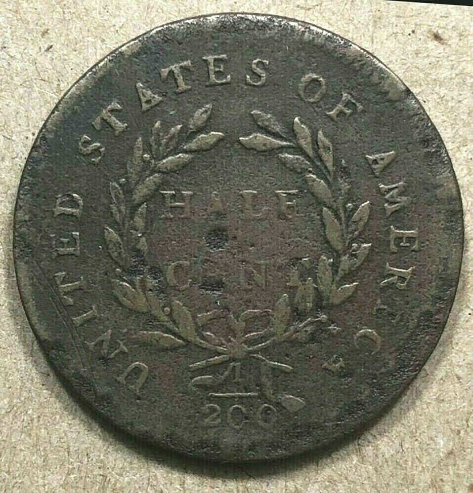 1794 Half Cent High Relief Head C9 R2 XF Detail - Fresh Stock Dated December 2025