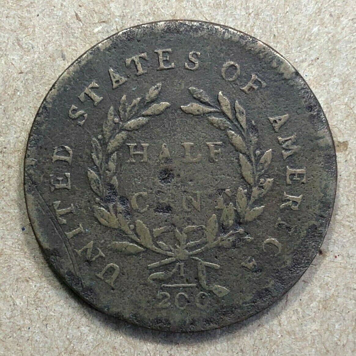 1794 Half Cent High Relief Head C9 R2 XF Detail - Fresh Stock Dated December 2025