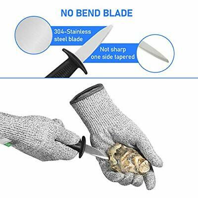 Oyster Shucking Knife Shucker Knives Opener Blank Professional and Cut Resistant - Fresh Stock Dated January 2026