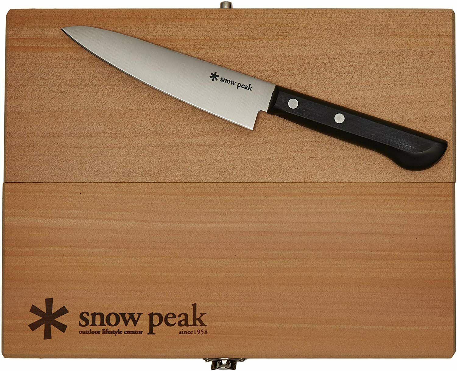 Snow Peak Packable Cutting Board Set CS-208 Cutting Board, Knife, Made in Japan - Fresh Stock Dated January 2026