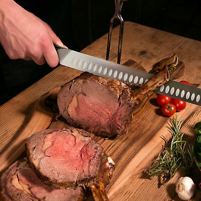 Kessaku Carving Slicing Knife Dynasty Series German Steel Granton Edge 12-Inch - Fresh Stock Dated January 2026