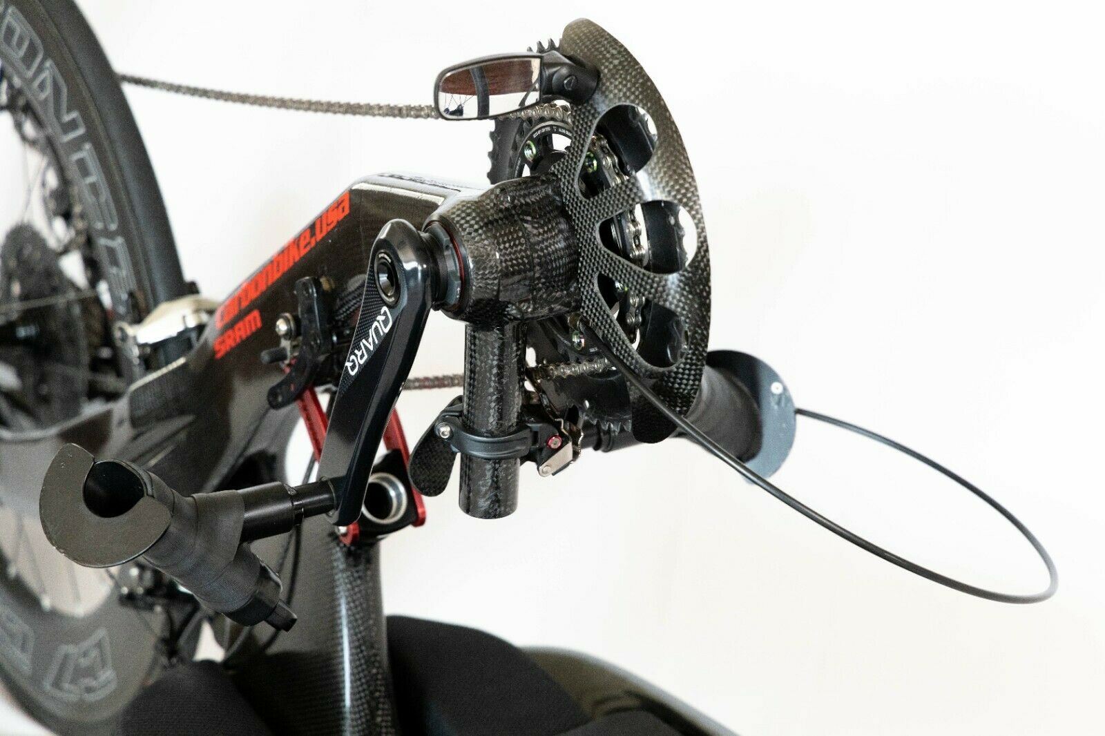 Carbon Bike Handcycle, Hand Bike, C7  Wheelsbike Sram Schwalbe Titanium Shimano - Fresh Stock Dated December 2025