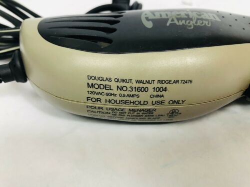 American Angler Model Electric Fish Fillet Knife Model 31600 120vac 60hz Tested - Fresh Stock Dated January 2026