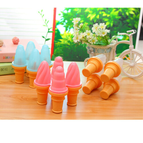 Silicone Ice-cream Cone Mold Chocolate Mould Sweet Popsicle Molds pink - Fresh Stock Dated February 2026