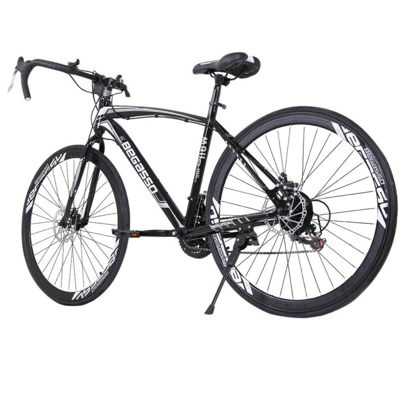 Begasso Shimanos Aluminum Full Suspension Road Bike 21 Speed ​​Disc Brakes, 700c - Fresh Stock Dated January 2026