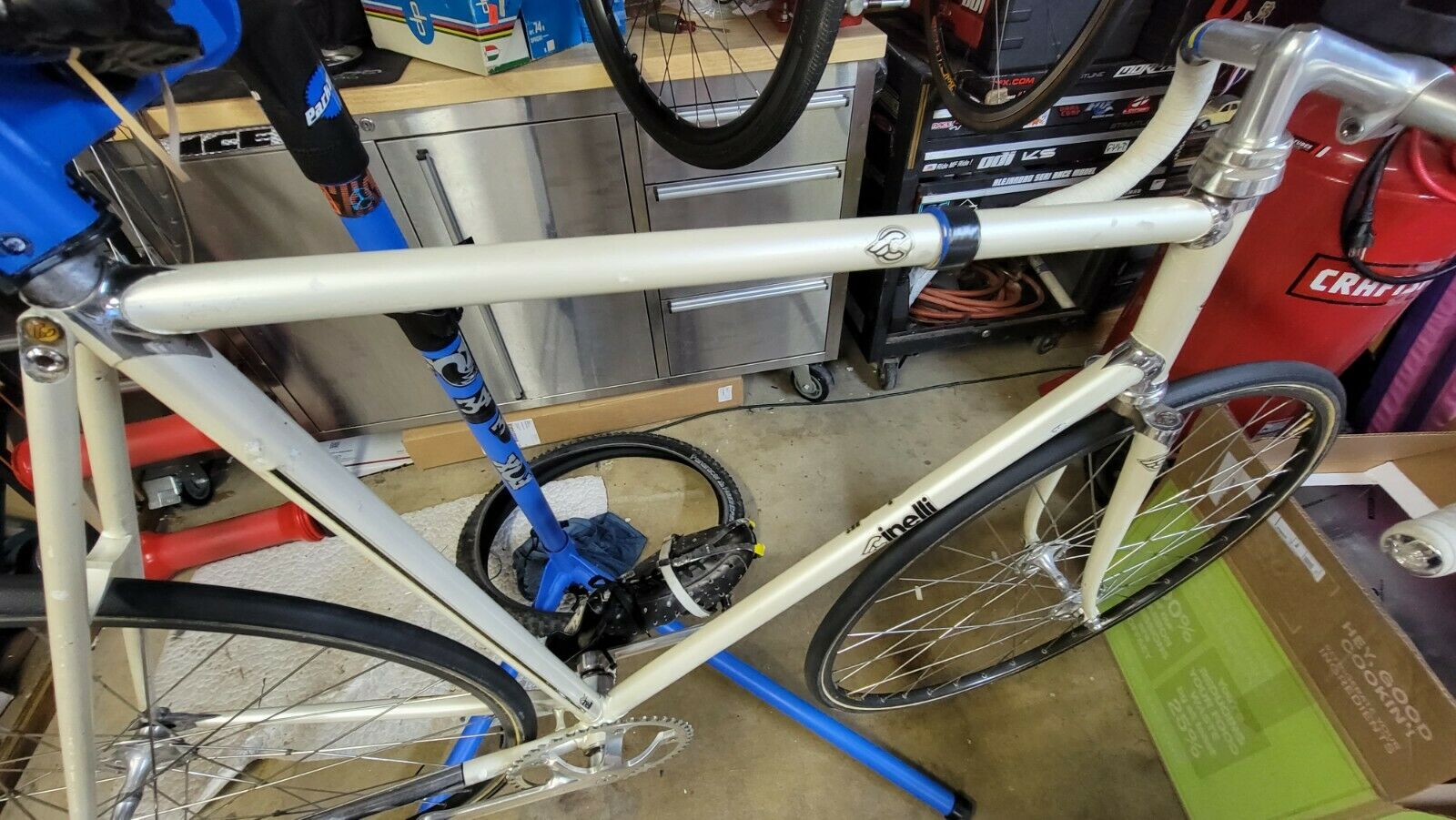 Cinelli Pearl white chrome lugs vintage Campy super record track pista Bike - Fresh Stock Dated December 2025