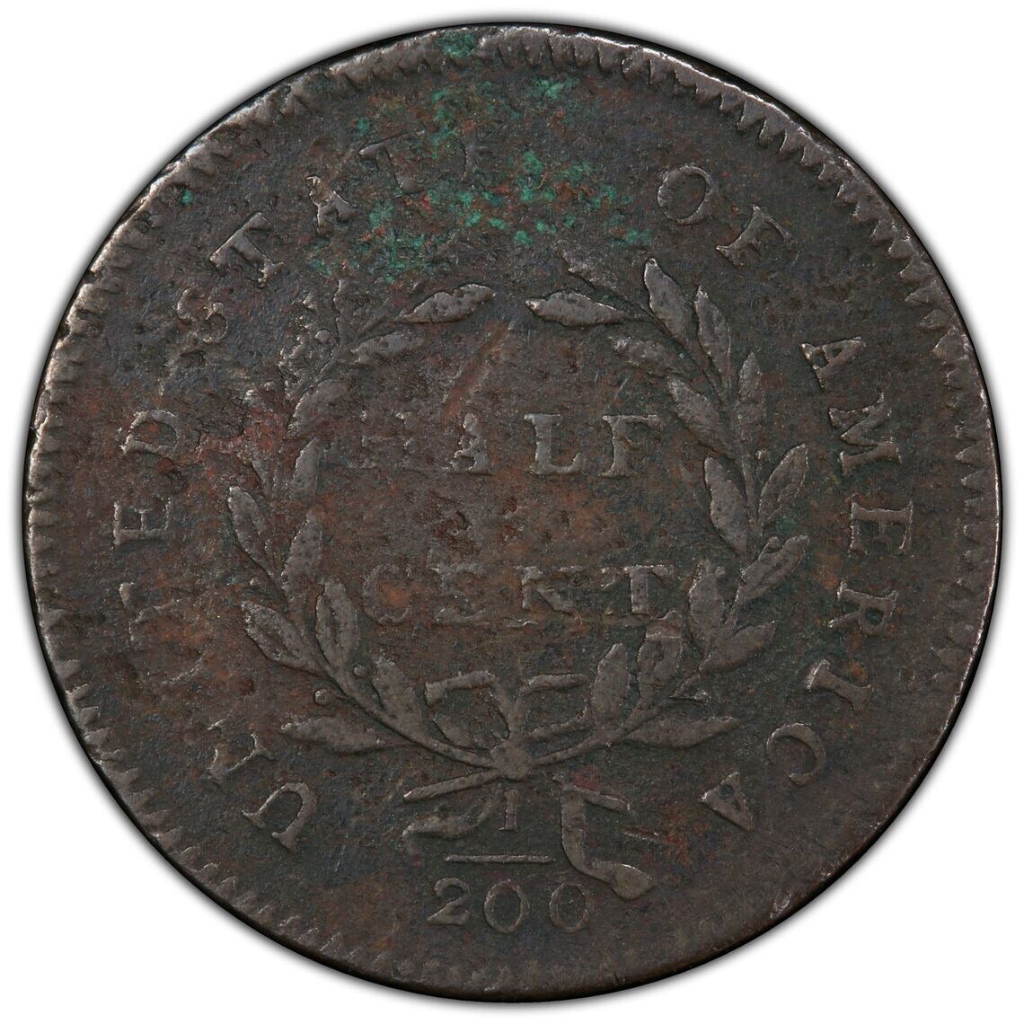 1794 1/2c Liberty Cap Half Cent PCGS Genuine VF Details C-2a Sm Edge Letters US - Fresh Stock Dated December 2025