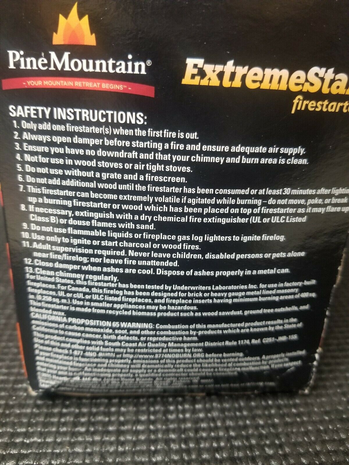 Extreme Start Fire Starter, 12-Ct. - Fresh Stock Dated December 2025