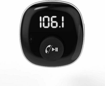 Scosche Universal Hands-Free Bluetooth Car Kit - FM Transmitter, Dual USB, Black - Fresh Stock Dated December 2025