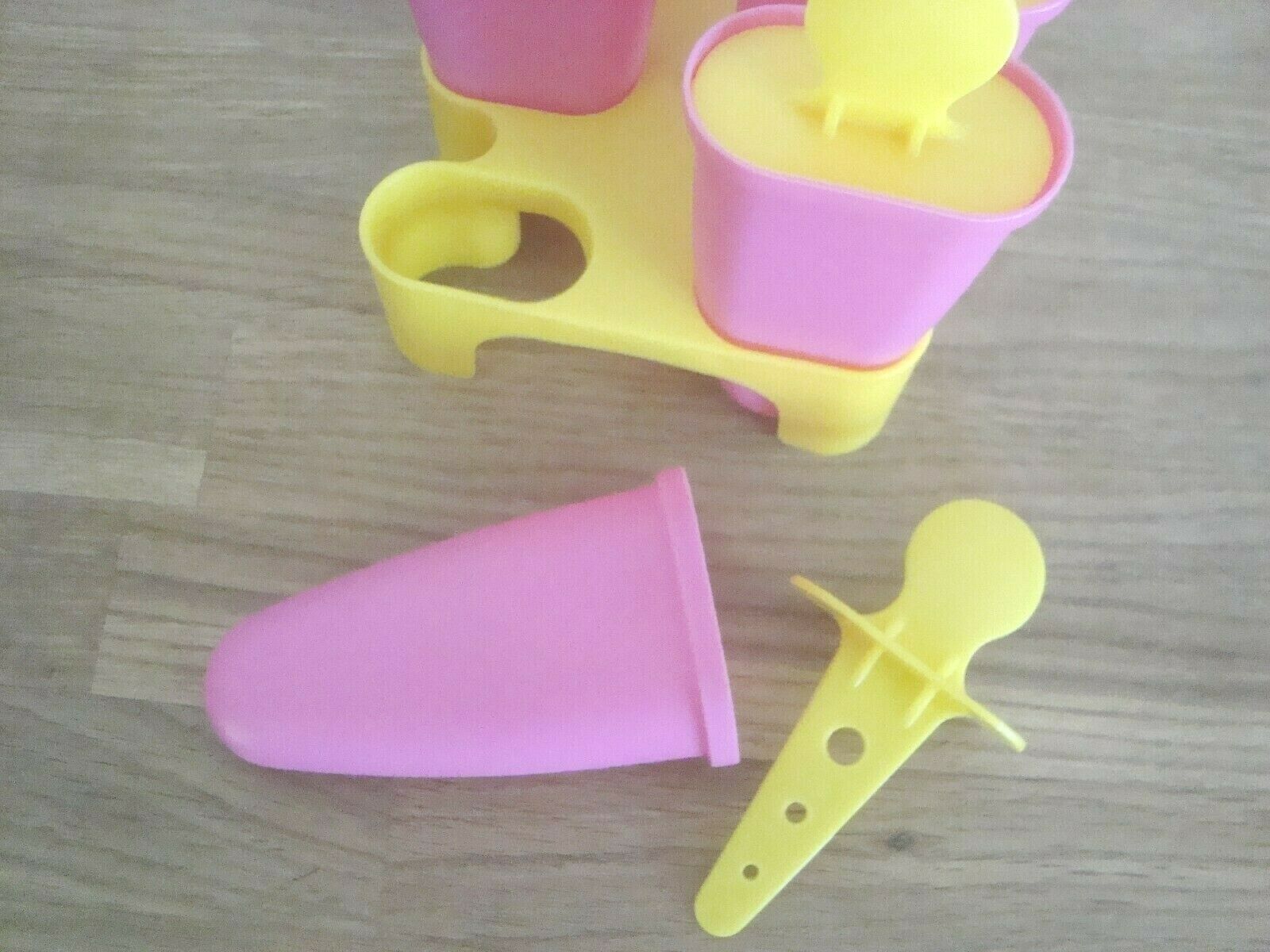 Ice Popcicle Molds Fruit Juice molds Set of 6 Pink Yellow - Fresh Stock Dated February 2026