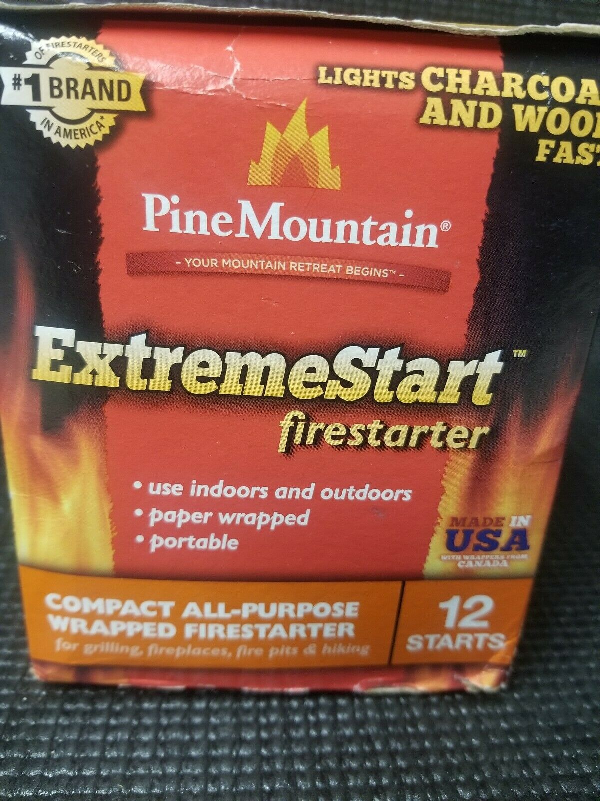 Extreme Start Fire Starter, 12-Ct. - Fresh Stock Dated December 2025
