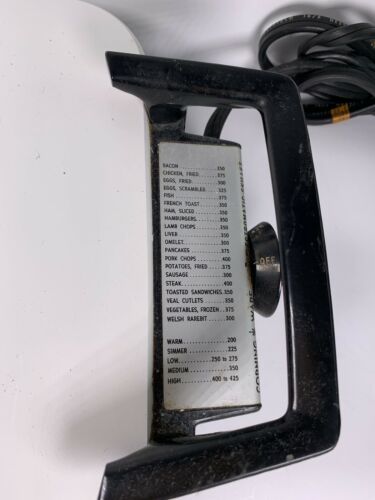 Corning Ware Electric Skillet Hot Plate Warmer Base P-12-ES Tested Works - Fresh Stock Dated February 2026