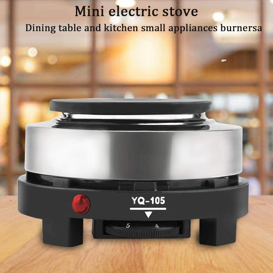 Electric Stove Hot Plate Cooker Portable Single Burner Coffee Milk Heater 500W - Fresh Stock Dated February 2026