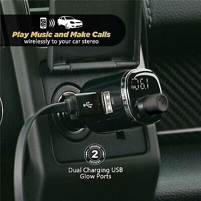 Scosche Universal Hands-Free Bluetooth Car Kit - FM Transmitter, Dual USB, Black - Fresh Stock Dated December 2025
