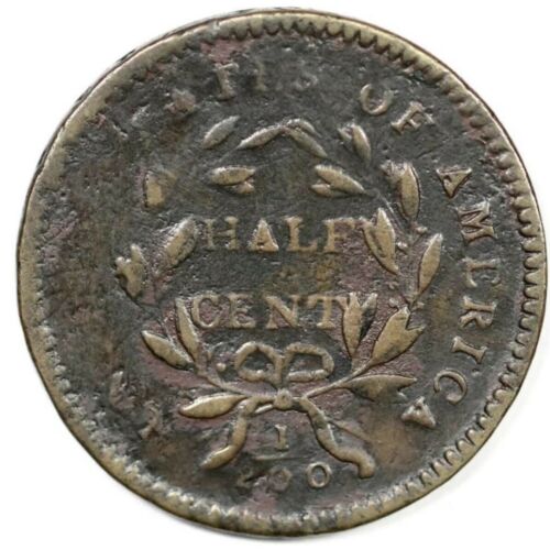 1794 Liberty Cap Half Cent C3a Small Edge Letters R5 G5 - F+ Details Lt Corosion - Fresh Stock Dated December 2025