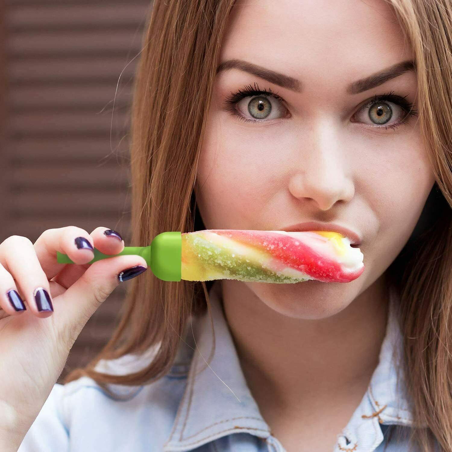 Popsicle Ice Mold Maker Set - 6 Pack BPA Free Reusable Ice Cream DIY ICE Pop - Fresh Stock Dated February 2026