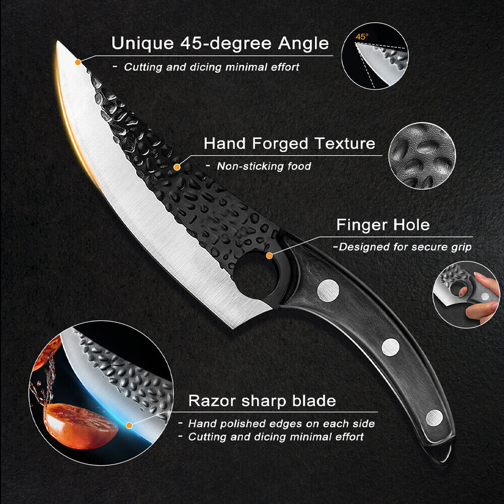 Japanese Kitchen Knife Forged Butcher Viking Boning Knife Premium grade material - Fresh Stock Dated February 2026
