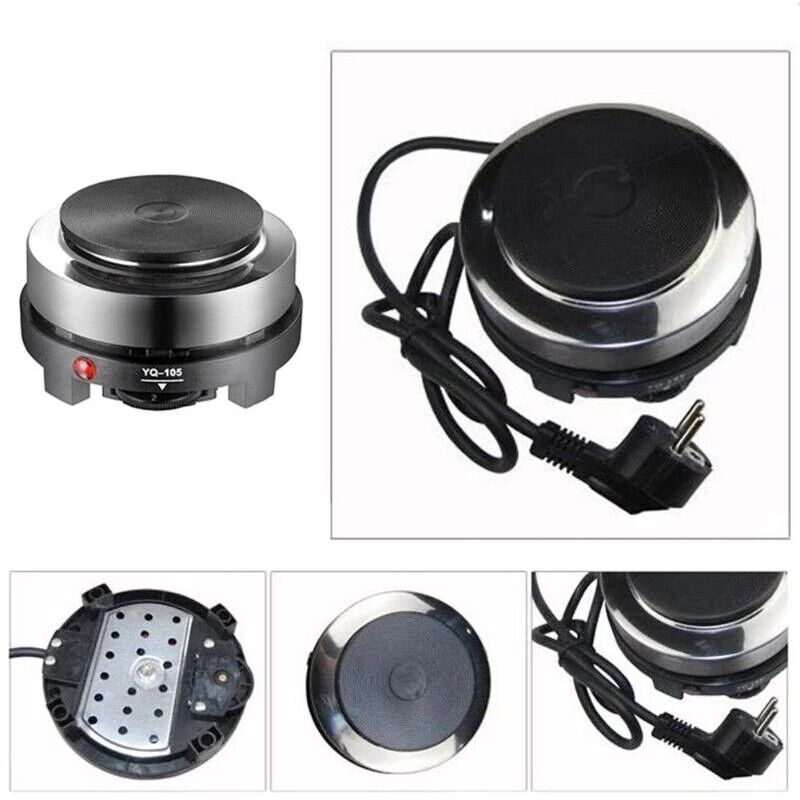 Electric Stove Hot Plate Cooker Portable Single Burner Coffee Milk Heater 500W - Fresh Stock Dated February 2026