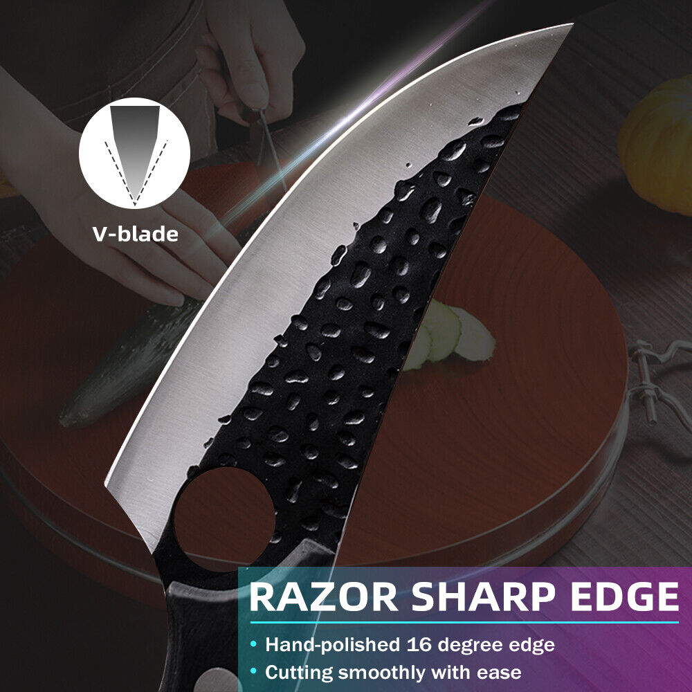 Japanese Kitchen Knife Forged Butcher Viking Boning Knife Premium grade material - Fresh Stock Dated February 2026