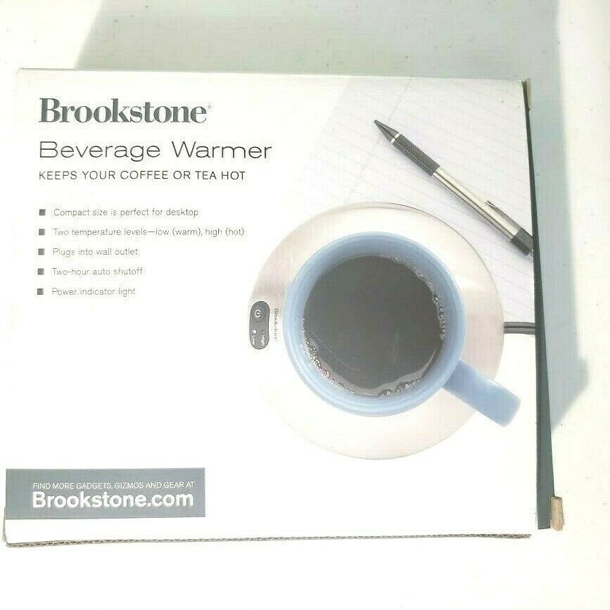 Brookstone Beverage Warmer (K72AS) for Coffee/Tea/Chocolate - 2 temps - Fresh Stock Dated February 2026