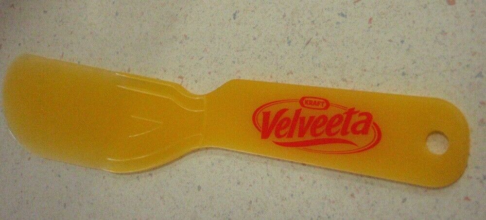 VELVEETA Kraft CHEESE KNIFE - Yellow/Orange Plastic - Vintage Advertising Promo - Fresh Stock Dated January 2026